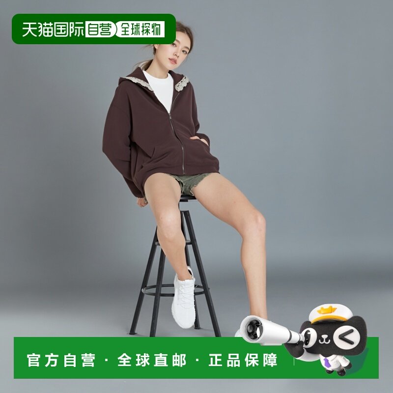 1h可退 magda butrym 女士 钩花蕾丝边棉针织连帽衫 1947