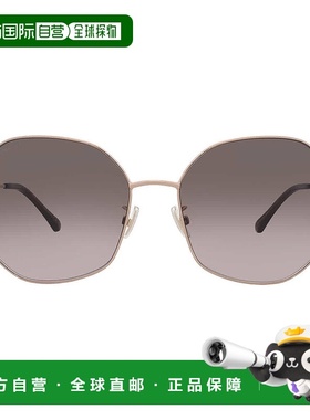 自营Jimmy Choo Brown Gradient Butterfly Ladies Sunglasses AS