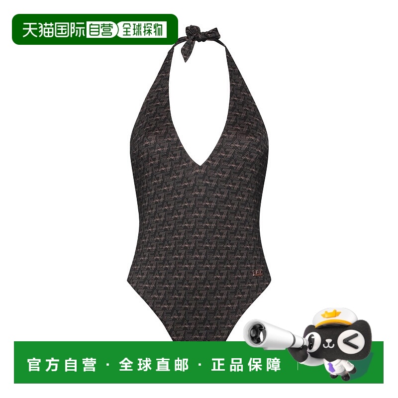 1h可退 香港直邮Ea7 女士 One-piece 泳衣 black黑色 舒适时尚