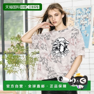 1h可退 日本直邮XLARGE 男女同款喷绘印花短袖T恤 101252011030