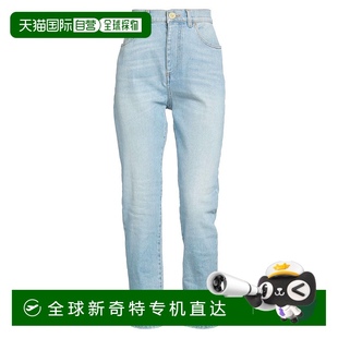 女士 舒 Balmain 1h可退 巴爾曼 blue藍(lán)色 香港直郵潮奢 牛仔長(zhǎng)褲