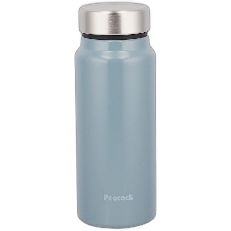 日本直邮孔雀 水瓶 不锈钢 瓶子 螺纹磁瓶 浅蓝色 400ml