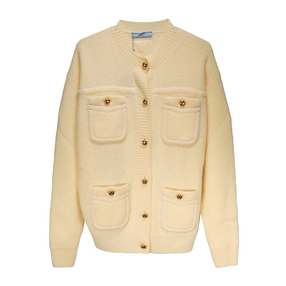 PRADA 口袋羊绒针织外套外套P25M791ISXF0061_S_OOO女,女装/女士精品,短外套,淘宝优惠券,粉丝福利购,淘宝优惠卷