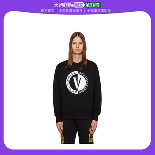 范思哲 套头衫 Jeans Emblem 男士 Versace 香港直邮潮奢 黑色