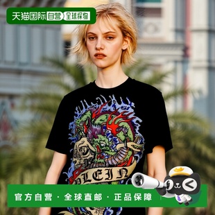 恤 圆领 自营 黑色 pleinT Tattoo 美国奥莱直发 philipp