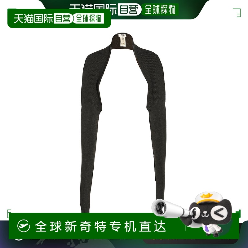 香港直邮FENDI 女士西服 FZXC61ASJQF0TGC CO 黑色 高领披肩