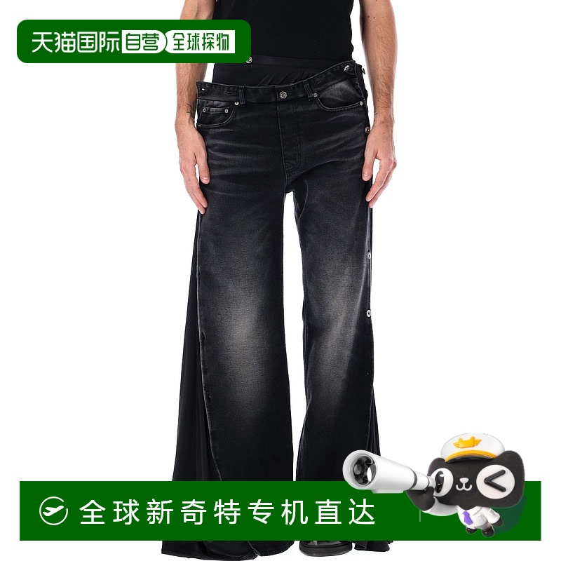 香港直邮Y/PROJECT 女士牛仔裤 107PA007D15FADEDBLAC AW2024