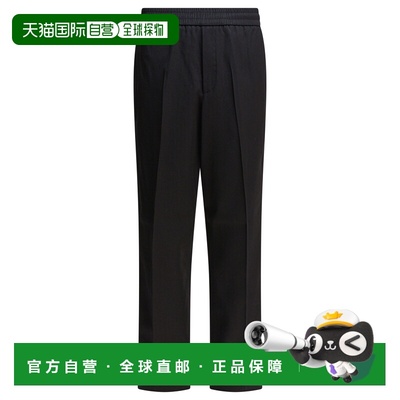 1h可退 香港直邮GOLDEN GOOSE 男士 黑色羊毛裤子 GMP01870P00096