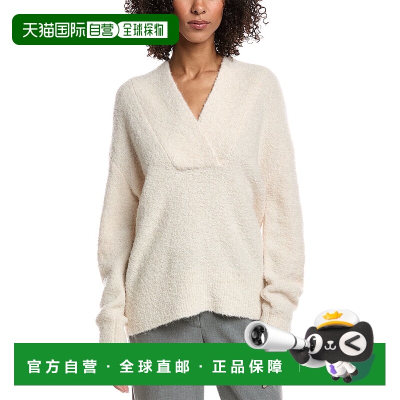 自营Vince Shawl羊驼毛混纺毛衣-白色 美国奥莱直发
