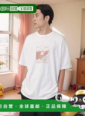 1h可退 日本直邮BEAMS T × Shiomi Wada 男士印花短袖T恤 750812