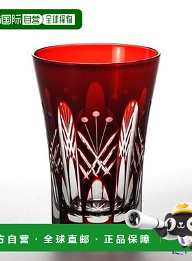 日本直邮田岛玻璃 江户切子惠美 Tamayarai 玻璃杯 红色 TG05-15-