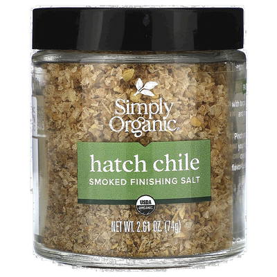 香港直邮Simply Organic,烟熏精制盐，Hatch Chile，2.61 盎司（7