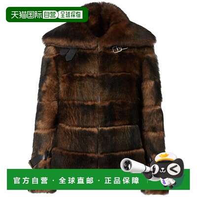 香港直邮FENDI 女士外套 FM5426AYLHF0QD9OCRA AW2025 棕色皮草