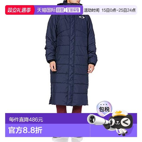 【日本直邮】OAKLEY欧克利 长款羽绒服 10.7 男 黑色鸢尾 M高端流