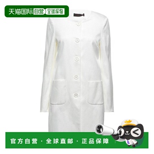 1h可退 【美国直邮】TRUSSARDI JEANS 女士全长毛呢外套 简约时尚