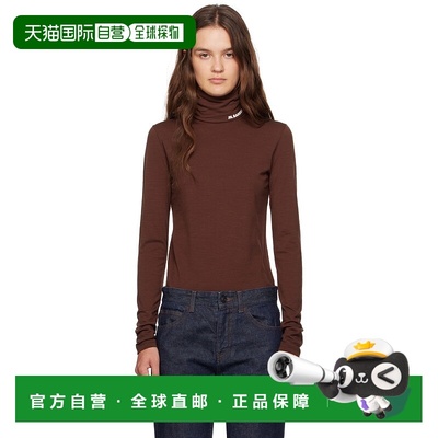 1h可退 香港直邮潮奢 Jil Sander 吉尔 桑达 女士 棕色 Lightweig
