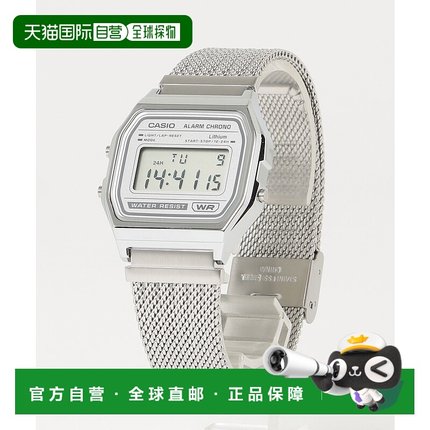 1h可退 日本直邮卡西欧 男装 金属网带 数字显示 手表 A158WEM-7J