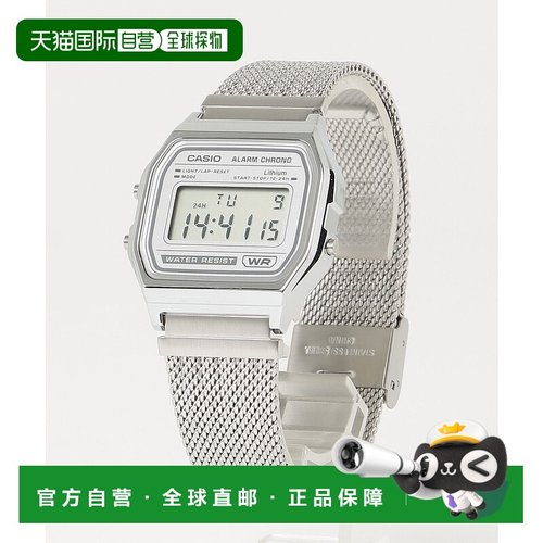 1h可退 日本直邮卡西欧 男装 金属网带 数字显示 手表 A158WEM-7J