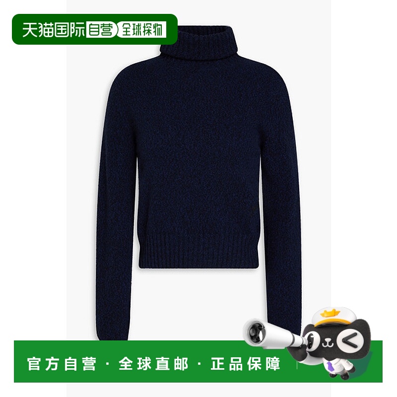 香港直邮Ami Paris 女士 羊绒羊毛混纺高领毛衣 FKS427005430BLEU