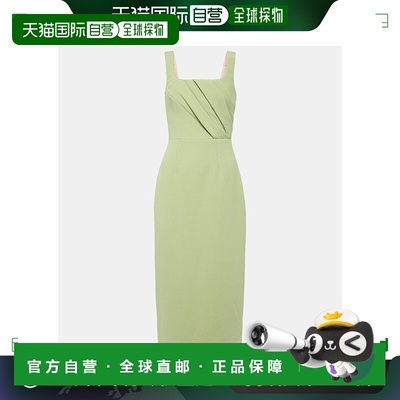 1h可退 香港直邮EMILIA WICKSTEAD 女士 Arina crêpe 褶裥中长连