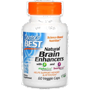 香港直发Doctor's Best, 天然大脑强化剂60粒素食胶囊