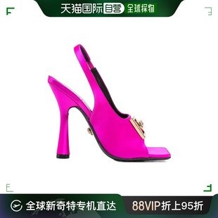 女士 香港直邮潮奢 范思哲 10056751A04185 Versace 徽标高跟凉鞋