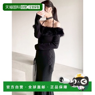 仿毛领针织连衣裙 女装 玛丽珍剪裁侧边 日本直邮RESEXXY 1h可退