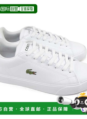 日本直邮Lacoste Lerond Set 125 女士白色皮革运动鞋（CFA 49CFA