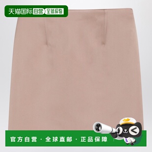 香港直邮Chloe 蔻依 女士 短款粉色缎面铅笔半身裙 CH26SJU19262