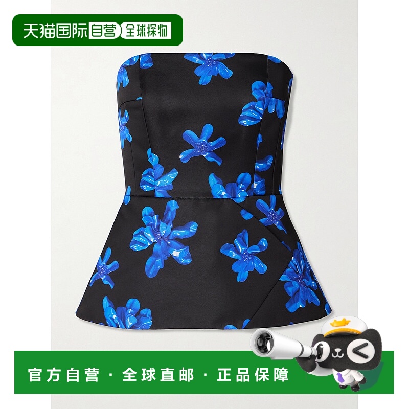 1h可退 香港直邮EMILIA WICKSTEAD 女士 'Regan' 无肩带印花罗缎