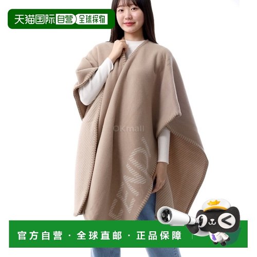韩国直邮FENDI 复古羊毛混纺斗篷(FXX777 ASTB F0QB9) 时尚配饰