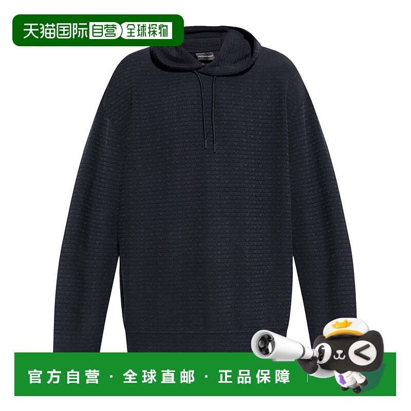 香港直邮Emporio Armani 安普里奥 阿玛尼 男士 蓝色毛线衫 EM001