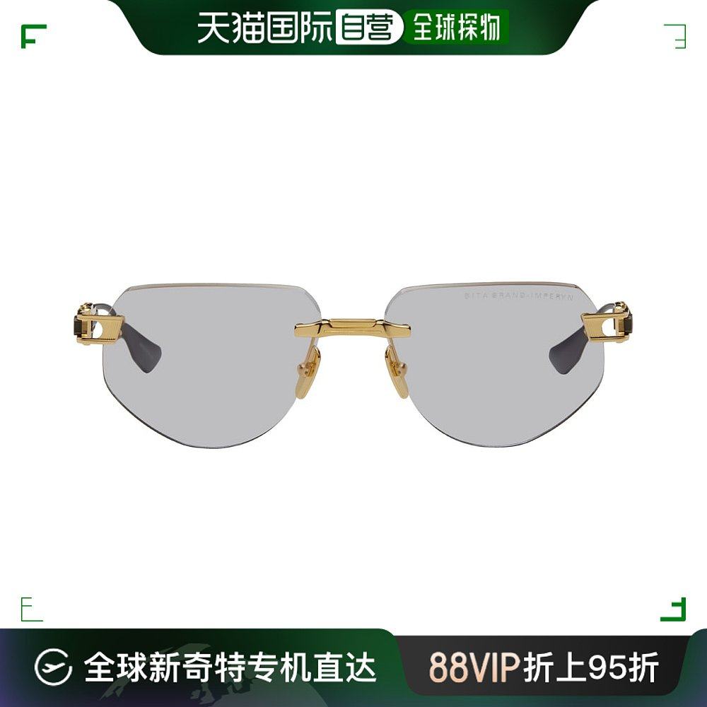 香港直邮潮奢 dita 男士 金色 & 黑色 grand-imperyn 眼镜 dtx164