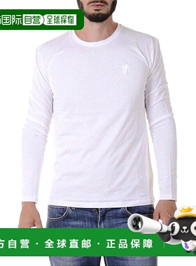 香港直邮VERSACE 男士T恤 V800491VJ00180V1003 SS2021 白色上衣