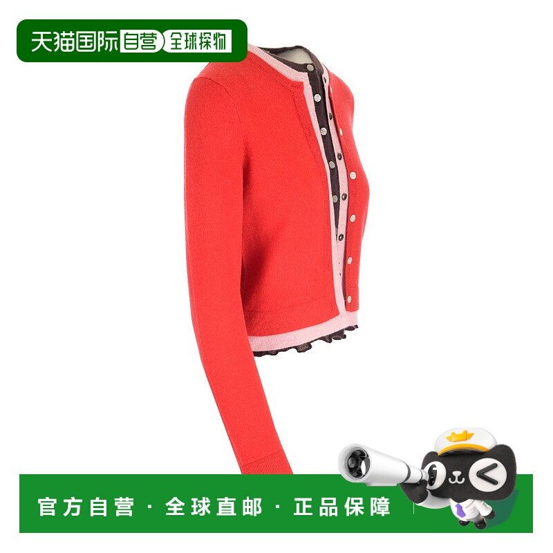 香港直邮TORY BURCH 女士针织毛衣 144571418 SS2023 红色羊绒