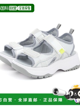 日本直邮 ni-mo NMJ130女童厚底魔术贴V休闲运动凉鞋