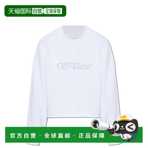 1h可退 香港直邮OFF-WHITE 女士卫衣 2FE00514T0W222 AW2026 白色