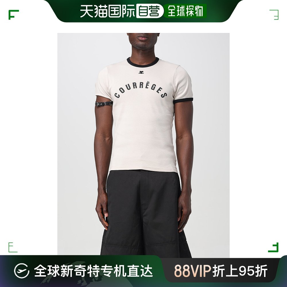 香港直邮潮奢 Courreges男士 men CourrÈges T恤 124JTS115JS009-封面