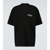 巴黎世家 fit 男士 Balenciaga Political large 运动T恤 000895