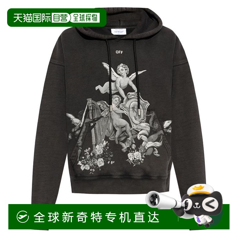 韩国直邮OFF WHITE25SS连帽衫 连帽卫衣男OMBB085S25FLE002 1301B