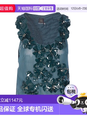 香港直邮PINKO 女士背心吊带 106029A2ZMXX0 AW2025 绿色 Green D
