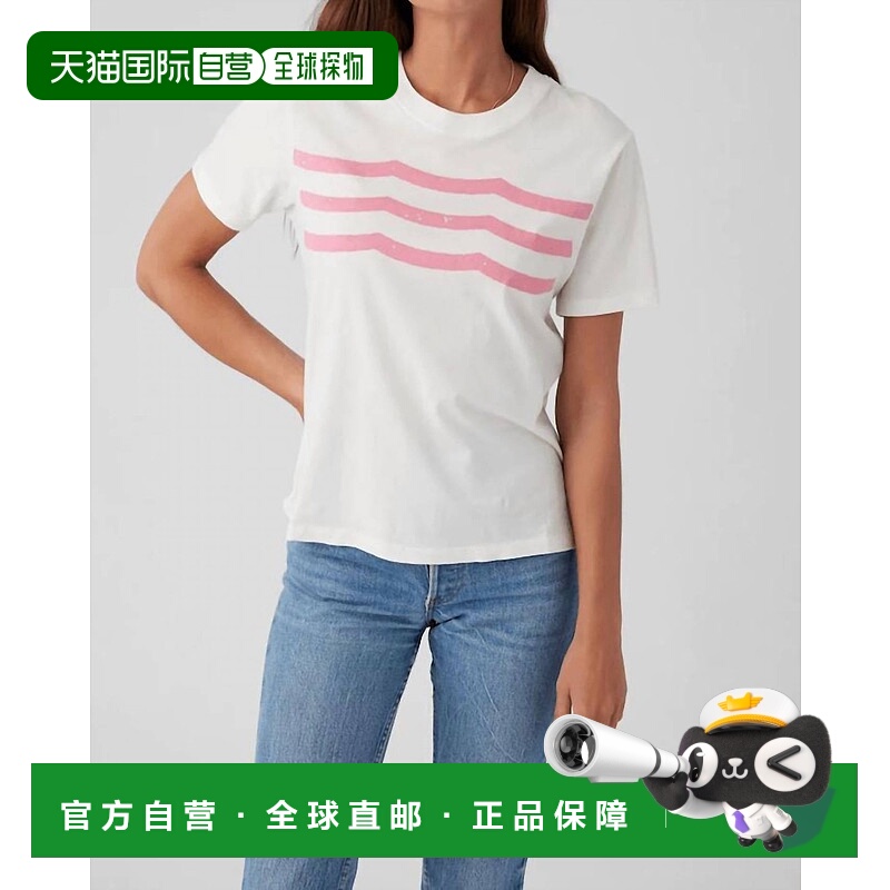 自营sol angelesPunk Waves Crew Neck Tee In White 美国奥莱直