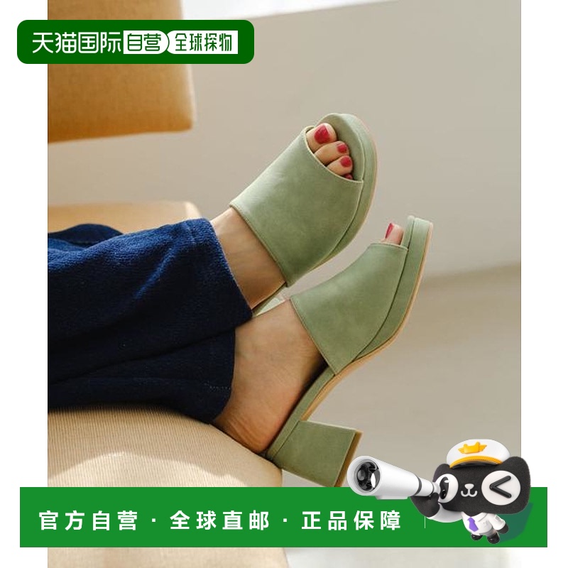 1h可退 日本直邮官方授权 Kastane 圆头木底凉鞋穆勒鞋休闲舒适