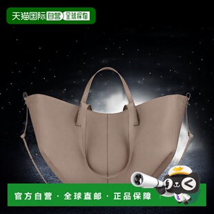欧洲直邮自营POLENE Cyme女士褐色小牛皮手提包托特包通勤单肩包