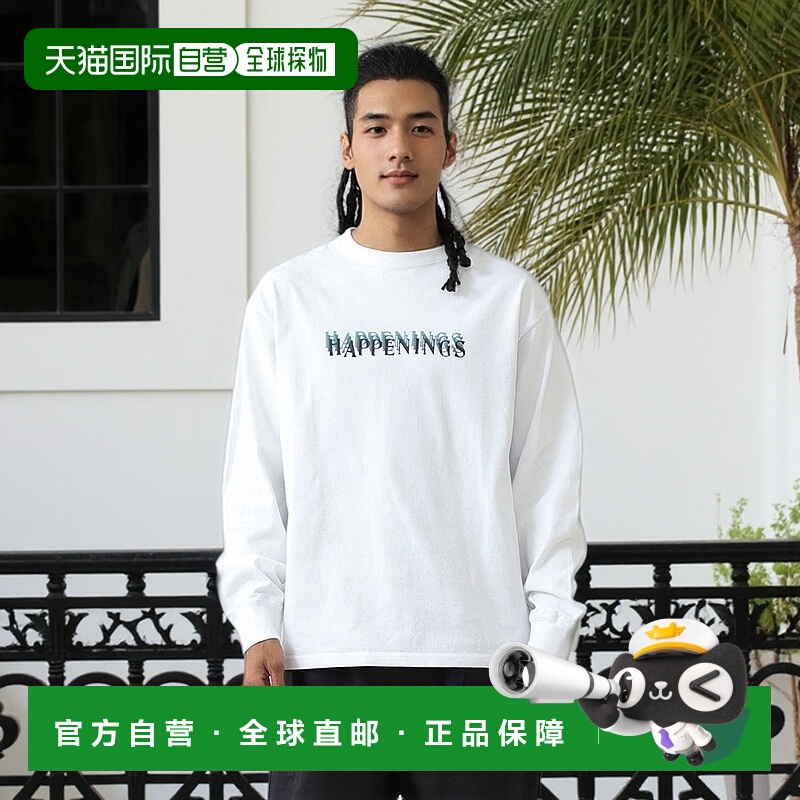 1h可退 日本直邮Pilgrim Surf+Supply男士艺术印花长袖T恤宽松版