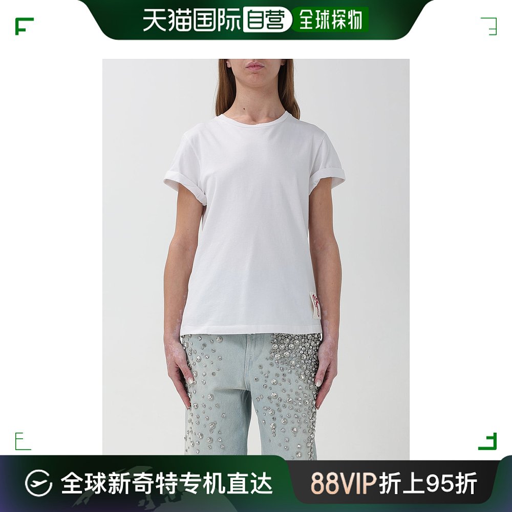 香港直邮潮奢 GOLDEN GOOSE 女士Goose 女士金色T恤