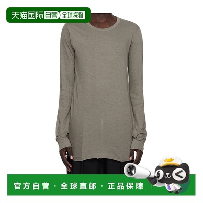 1h可退 香港直邮RICK OWENS 男士T恤 RU02E1252UC34 AW2025 灰色