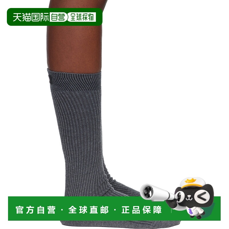 1h可退 香港直邮潮奢 Coperni 女士 灰色中筒袜 COPSA15F5087