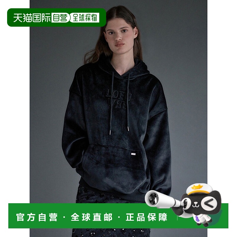 韩国直邮LOEUVRE正品 连帽衫304134587Velvet Embroidery Patch H