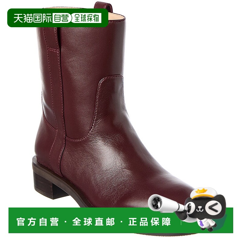 自营Stuart Weitzman Lenora皮靴-红色 美国奥莱直发